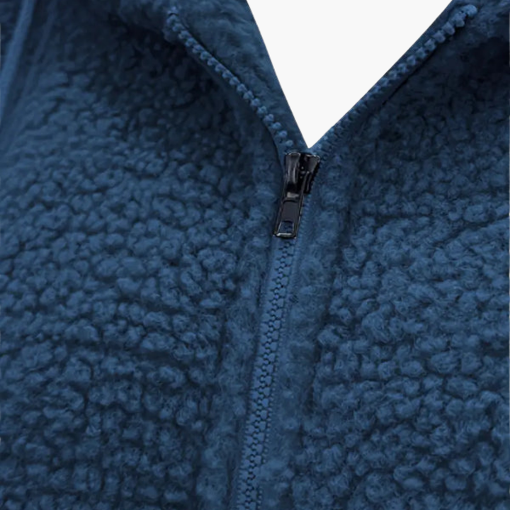 Damska bluza polarowa z kapturem, zamkiem z przodu i kieszeniami bocznymi