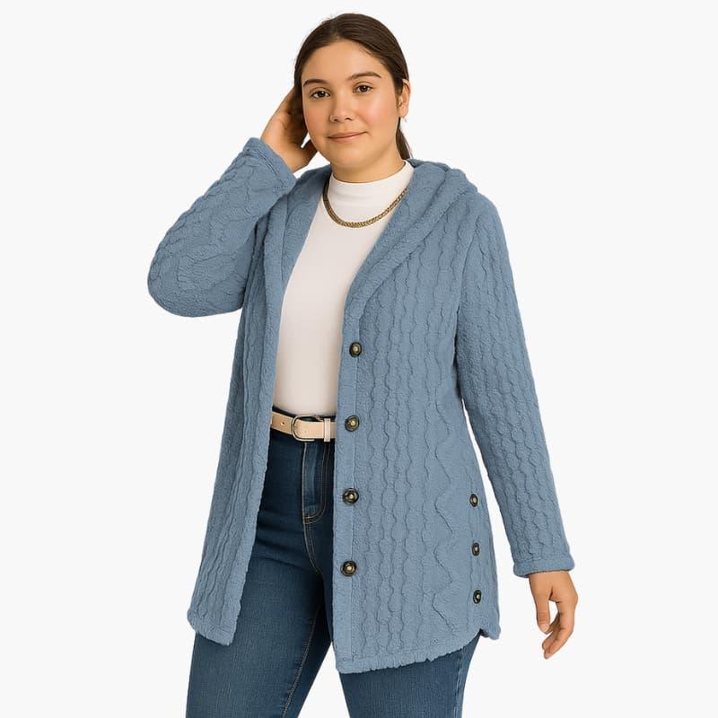 Damskikardiganzkapturemguzikamiidlugimrekawem_1 - Savolka