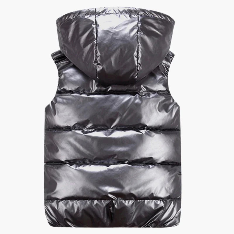 Kamizelka puchowa męska z kapturem