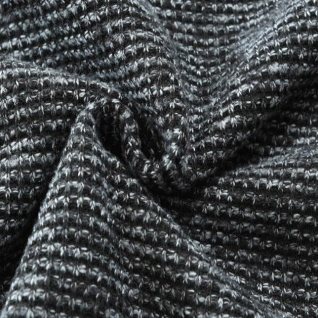 Męska kurtka zapinana na zamek z pikowanym przodem i dzianinowymi rękawami