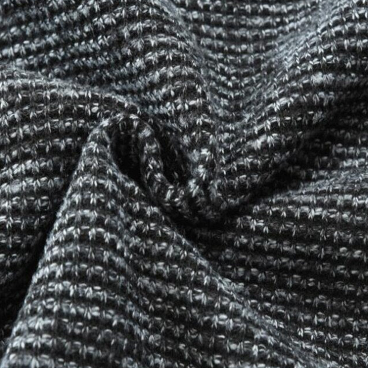 Męska kurtka zapinana na zamek z pikowanym przodem i dzianinowymi rękawami