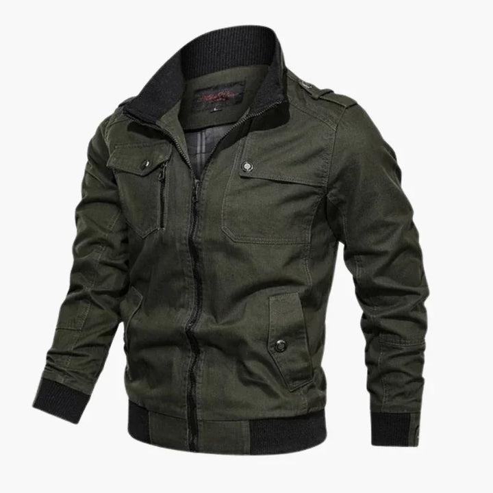 Męska przejściowa kurtka zapinana na zamek
